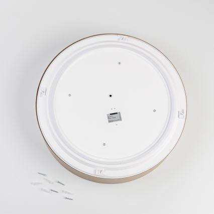 Brilagi - Lámpara de techo para baño POOL 4xE27/15W/230V diámetro 50 cm IP54 beige