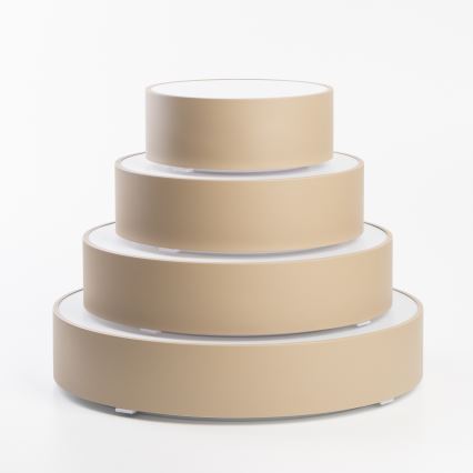 Brilagi - Lámpara de techo para baño POOL 4xE27/15W/230V diámetro 50 cm IP54 beige