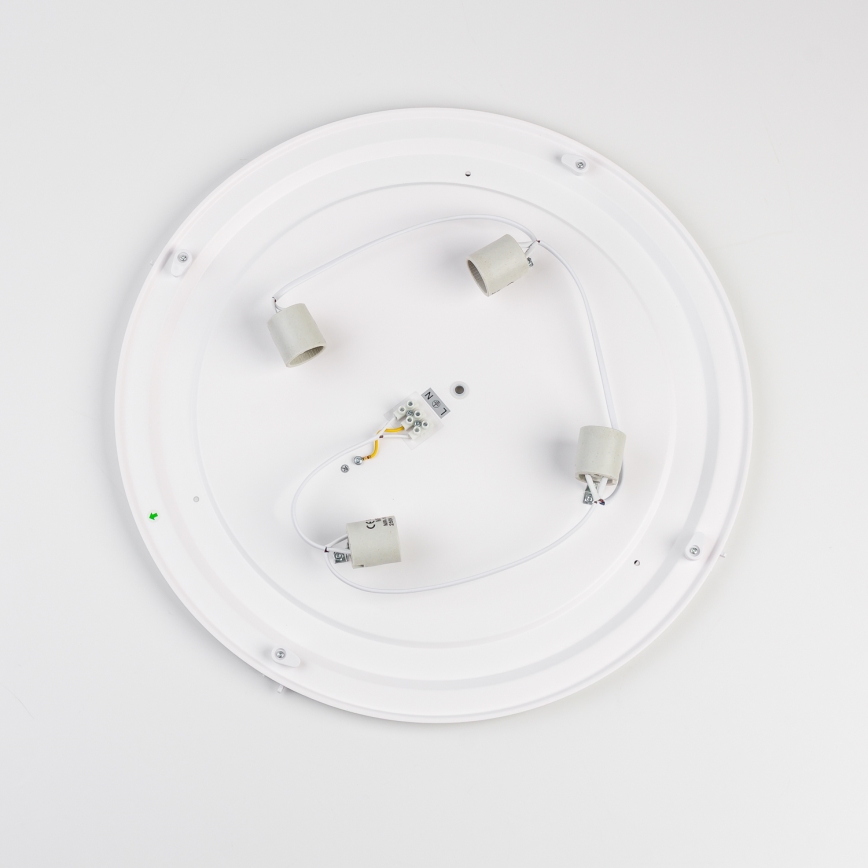 BRILAGI - Lámpara de techo para baño POOL 4xE27/15W/230V Ø 50 cm IP54 negra