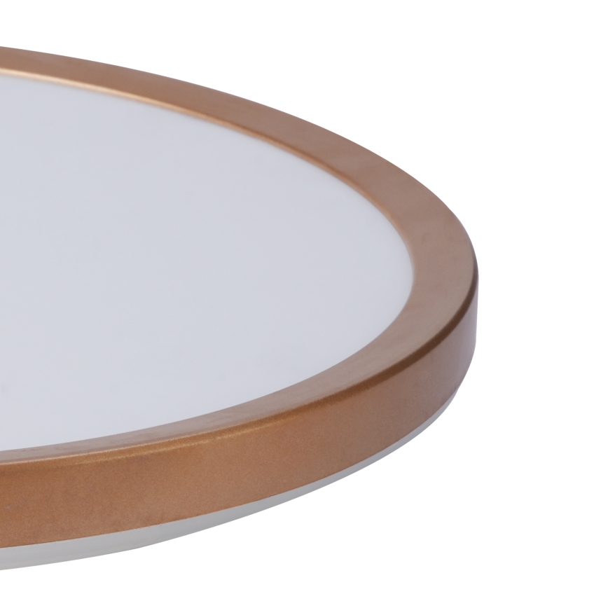 Brilagi - Lámpara de techo LED para baño ULTRA SLIM 18W/230V, Ø 30 cm, oro rosa, IP54