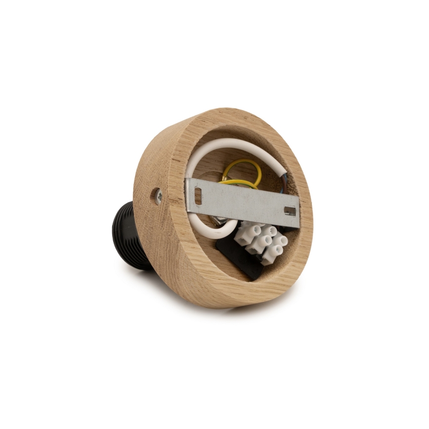 Brilagi - Lámpara de techo PARTY 1xE27/60W/230V, Ø 10 cm, acabado roble