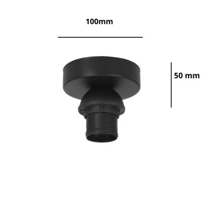 Brilagi - Lámpara de techo PARTY 1xE27/60W/230V, Ø 10 cm, negra