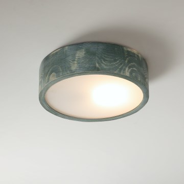 Brilagi - Lámpara de techo PINO 1xE27/15W/230V pino/verde diámetro 27,5 cm