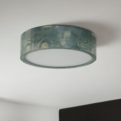 Brilagi - Lámpara de techo PINO 1xE27/15W/230V pino/verde diámetro 27,5 cm
