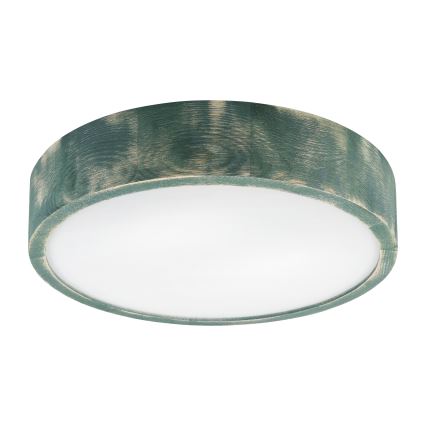 Brilagi - Lámpara de techo PINO 2xE27/15W/230V pino/verde Ø 37,5 cm