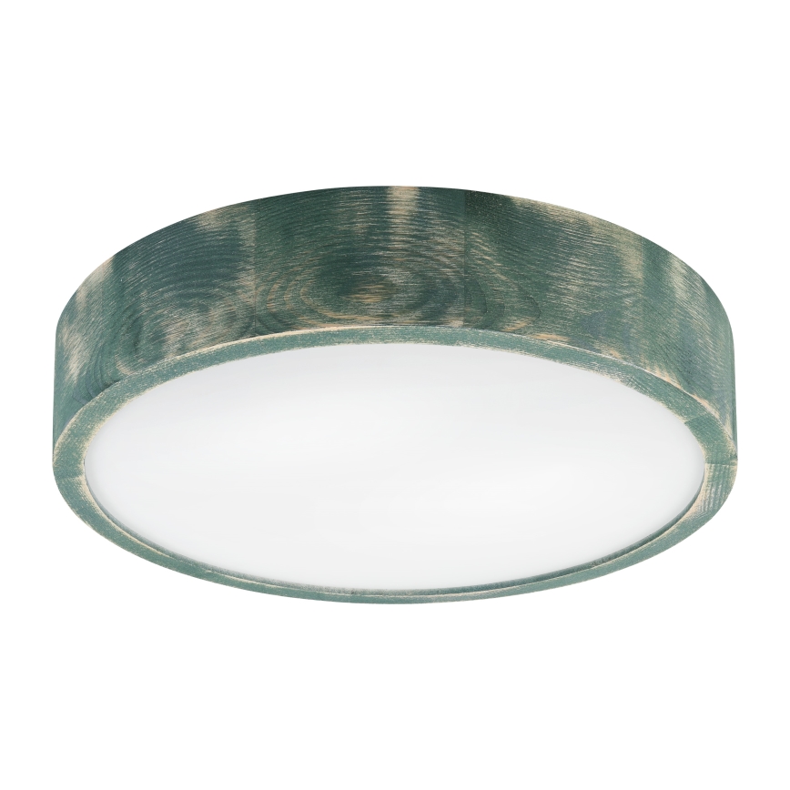 Brilagi - Lámpara de techo PINO 2xE27/15W/230V pino/verde Ø 37,5 cm