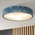 BRILAGI - Lámpara de techo PINO 3xE27/15W/230V pino/azul Ø 47,5 cm