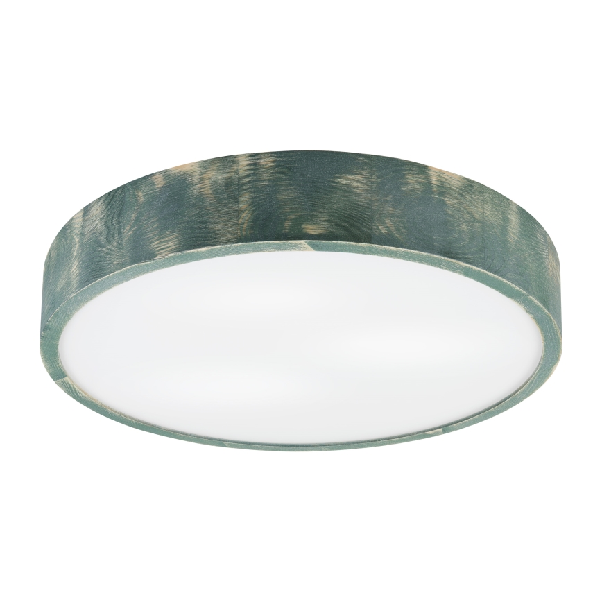 Brilagi - Lámpara de techo PINO 3xE27/15W/230V pino/verde Ø 47,5 cm