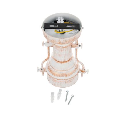 Brilagi - Lámpara de techo PYRONIC 1xE27/40W/230V Ø 32 cm, crema con pátina