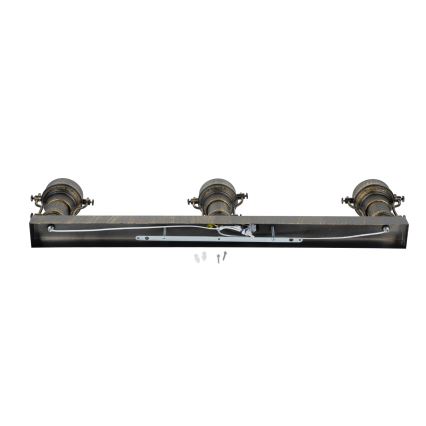 Brilagi - Lámpara de techo PYRONIC 3xE27/40W/230V bronce/pátina