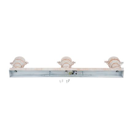 Brilagi - Lámpara de techo PYRONIC 3xE27/40W/230V crema/pátina