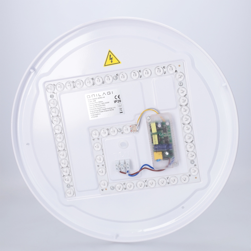 BRILAGI - Lámpara de techo LED regulable JAMIS LED/48W/230V 3000-6500K Ø 39 cm negra + mando a distancia