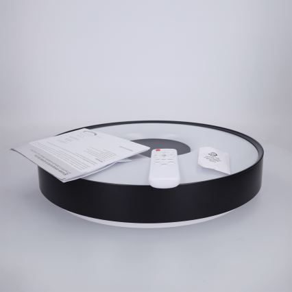 BRILAGI - Lámpara de techo LED regulable JAMIS LED/48W/230V 3000-6500K Ø 39 cm negra + mando a distancia