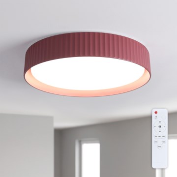 Brilagi - Lámpara de techo regulable LUCIA LED/48W/230V 3000-6500K Ø 41 cm roja + mando a distancia