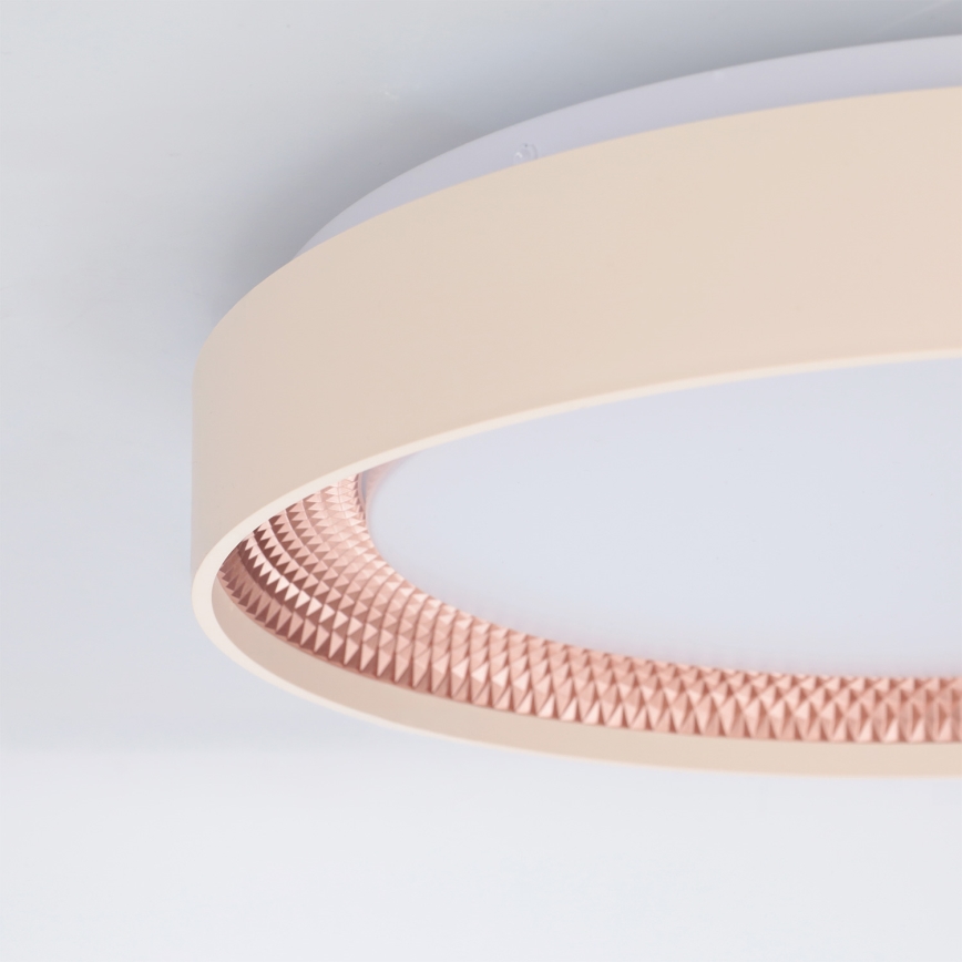 Brilagi - Luminaria de techo LED regulable WALDO LED/48W/230V 3000-6500K Ø 40 cm beige/dorado + mando a distancia