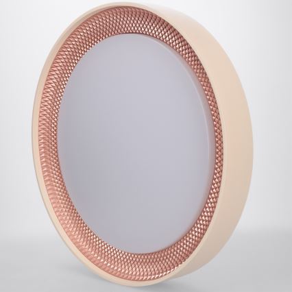 Brilagi - Luminaria de techo LED regulable WALDO LED/48W/230V 3000-6500K Ø 40 cm beige/dorado + mando a distancia