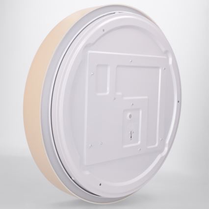 Brilagi - Luminaria de techo LED regulable WALDO LED/48W/230V 3000-6500K Ø 40 cm beige/dorado + mando a distancia