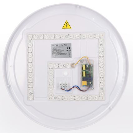 Brilagi - Luminaria de techo LED regulable WALDO LED/48W/230V 3000-6500K Ø 40 cm beige/dorado + mando a distancia