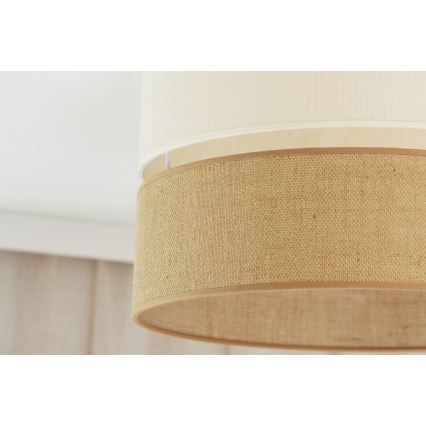 BRILAGI - Lámpara de techo ROYAL YUTE 1xE27/15W/230V Ø 40 cm beige/crema