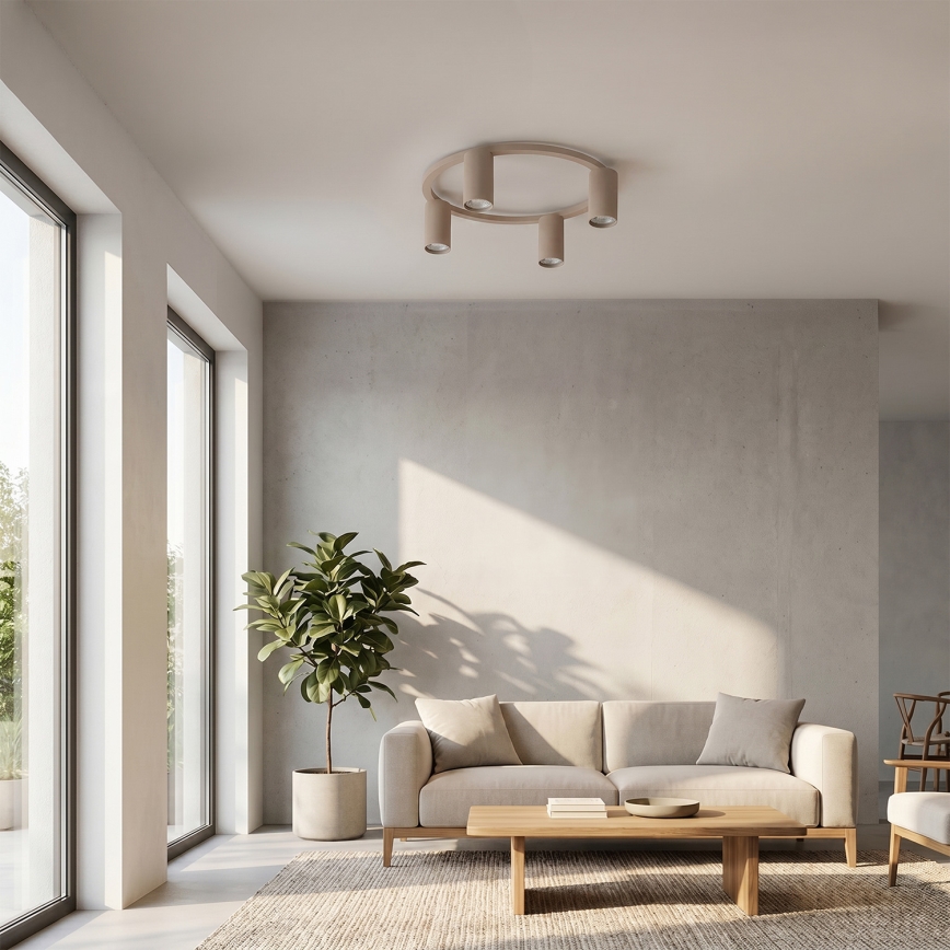 Brilagi - Lámpara de techo SELE 4xGU10/30W/230V beige