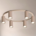 Brilagi - Lámpara de techo SELE 6xGU10/30W/230V beige
