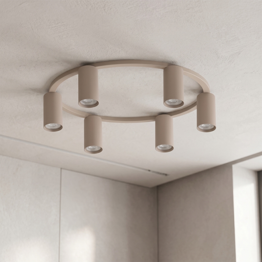 Brilagi - Lámpara de techo SELE 6xGU10/30W/230V beige