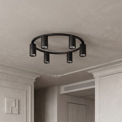 Brilagi - Lámpara de techo SELE 6xGU10/30W/230V negra