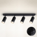 Brilagi - Lámpara de techo SELE DIAMANT 4xGU10/30W/230V negra
