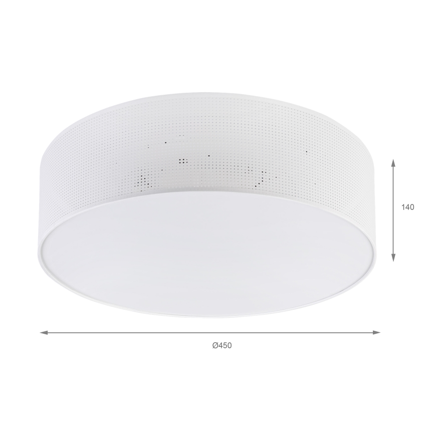 BRILAGI - Lámpara de techo SIRIJA MODERN 4xE27/60W/230V diámetro 45 cm blanco