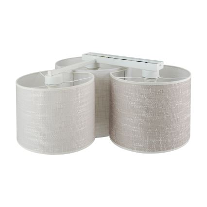 Brilagi - Lámpara de techo SNAKE 3xE27/15W/230V 50x57 cm gris/crema
