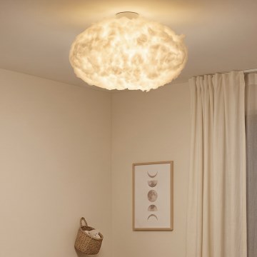 Brilagi - Lámpara de techo SOLEAIR 2xE27/40W/230V Ø 60 cm blanca