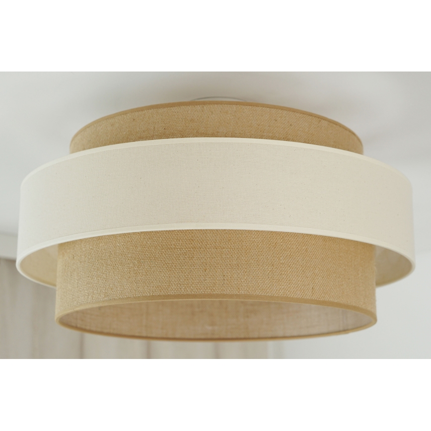 Brilagi - Lámpara de techo empotrada SPACE LIGHT 1xE27/15W/230V Ø 50 cm beige/crema