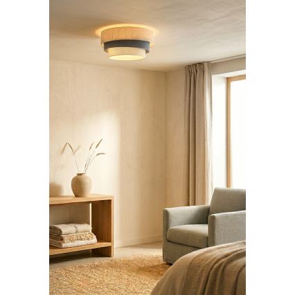 Brilagi - Lámpara de techo TRIO 1xE27/60W/230V Ø 40 cm crema/gris