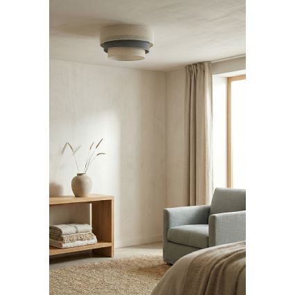 Brilagi - Lámpara de techo TRIO 1xE27/60W/230V Ø 40 cm crema/gris