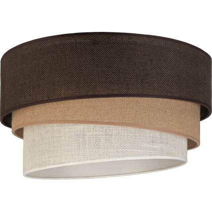 Brilagi - Lámpara de techo TRIO 3xE27/60W/230V Ø 60 cm marrón/beige/blanco