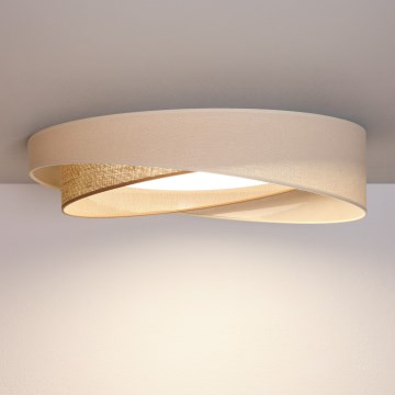BRILAGI - Lámpara de techo VELVET TWIST LED/24W/230V 4000K diámetro 55 cm crema/beige