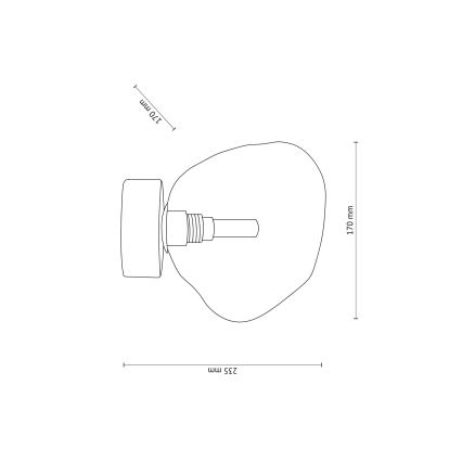 Brilagi - Lámpara de techo VULCANO 1xG9/8W/230V beige/beige ahumado