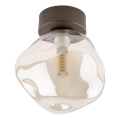 Brilagi - Lámpara de techo VULCANO 1xG9/8W/230V marrón/beige ahumado