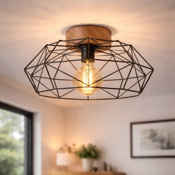 Brilagi - Lámpara de techo WOODY BASKET 1xE27/60W/230V diámetro 40 cm roble