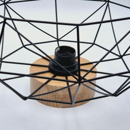 BRILAGI - Lámpara de techo WOODY BASKET 1xE27/60W/230V diámetro 40 cm roble