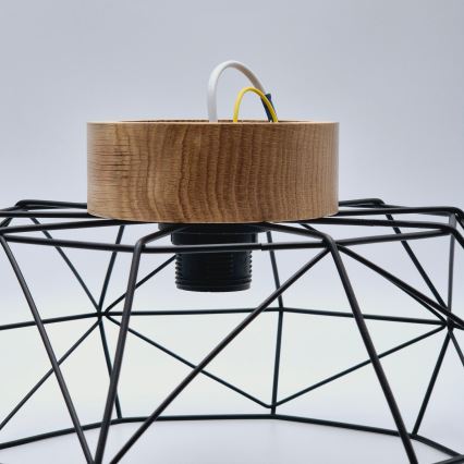 BRILAGI - Lámpara de techo WOODY BASKET 1xE27/60W/230V diámetro 40 cm roble