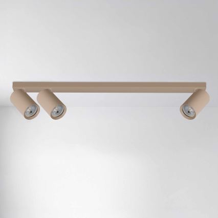 BRILAGI - Lámpara de tres focos SELE LONG 3xGU10/30W/230V beige