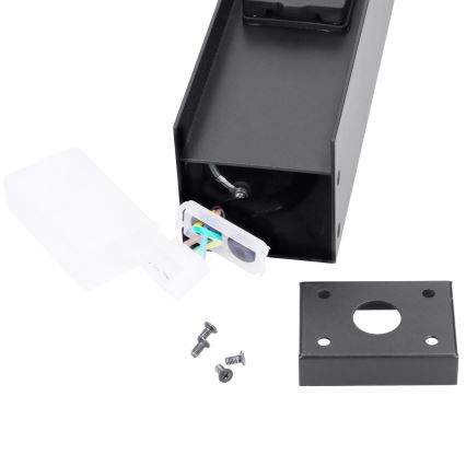 Brilagi - Lámpara exterior con 2 enchufes SCHUKO 1xG9/11W/230V IP44 negra