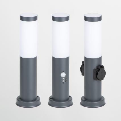 Brilagi - Lámpara exterior NOVA con 2 enchufes SCHUKO, 1xE27/15W/230V, 40 cm, IP44, antracita