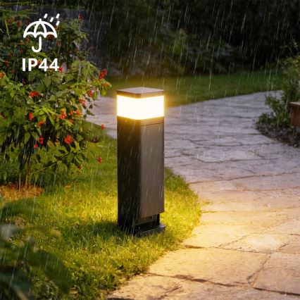 Brilagi - Lámpara exterior con 2 enchufes SCHUKO PILLAR 1xG9/11W/230V IP44 antracita