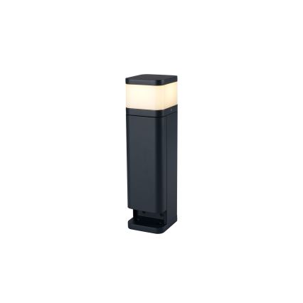 Brilagi - Lámpara exterior con 2 enchufes SCHUKO PILLAR 1xG9/11W/230V IP44 antracita