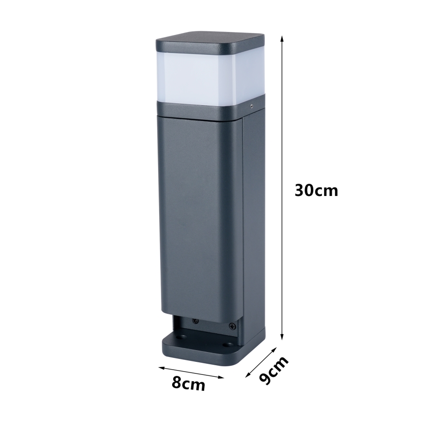 Brilagi - Lámpara exterior con 2 enchufes SCHUKO PILLAR 1xG9/11W/230V IP44 antracita