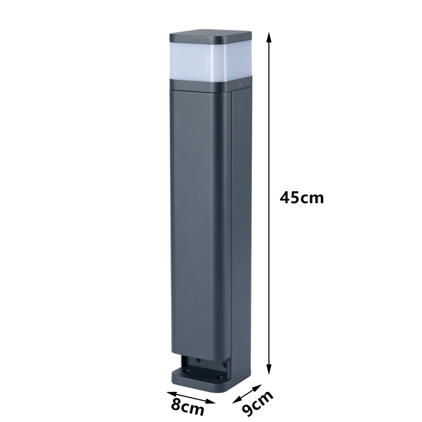 Brilagi - Lámpara de exterior con 2 enchufes SCHUKO PILLAR 1xG9/11W/230V IP44 antracita