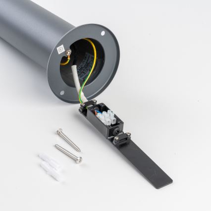 BRILAGI - Lámpara exterior con sensor de movimiento ELIA 1xE27/20W/230V IP44 100 cm antracita
