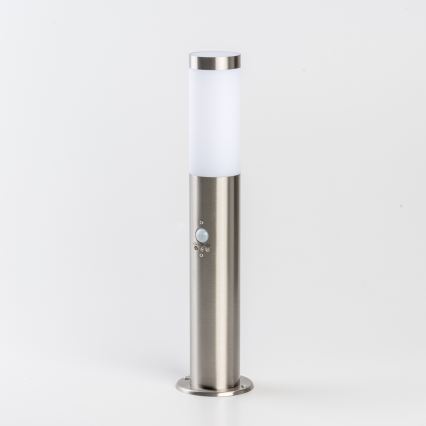 BRILAGI - Lámpara exterior con sensor de movimiento ELIA 1xE27/20W/230V IP44 50 cm cromo mate
